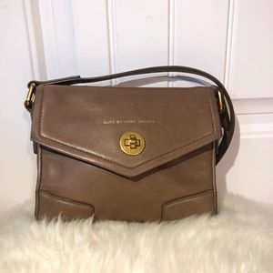 Marc by Marc Jacobs Taupe Leather Handbag